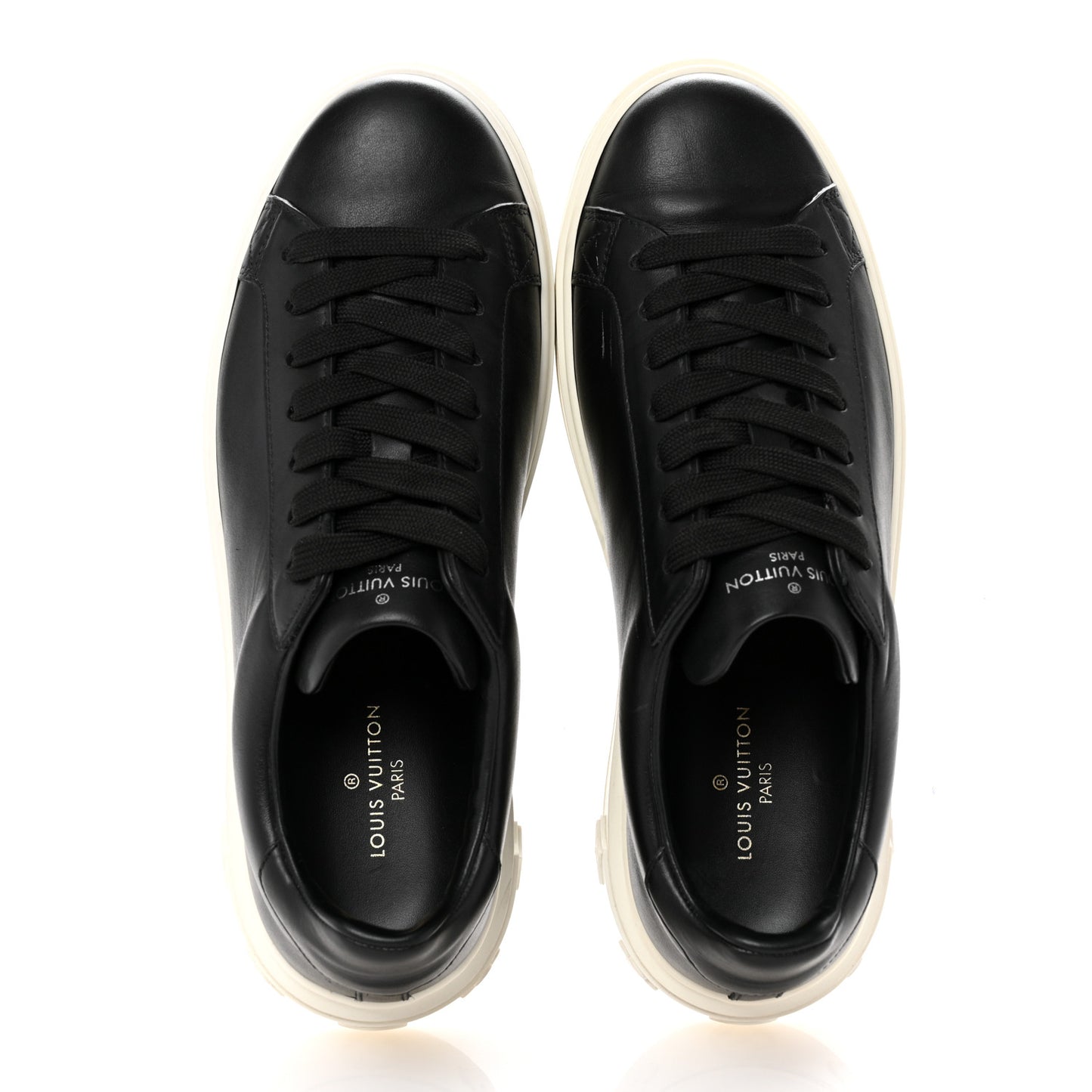 Calfskin Time Out Sneakers 39 Black
