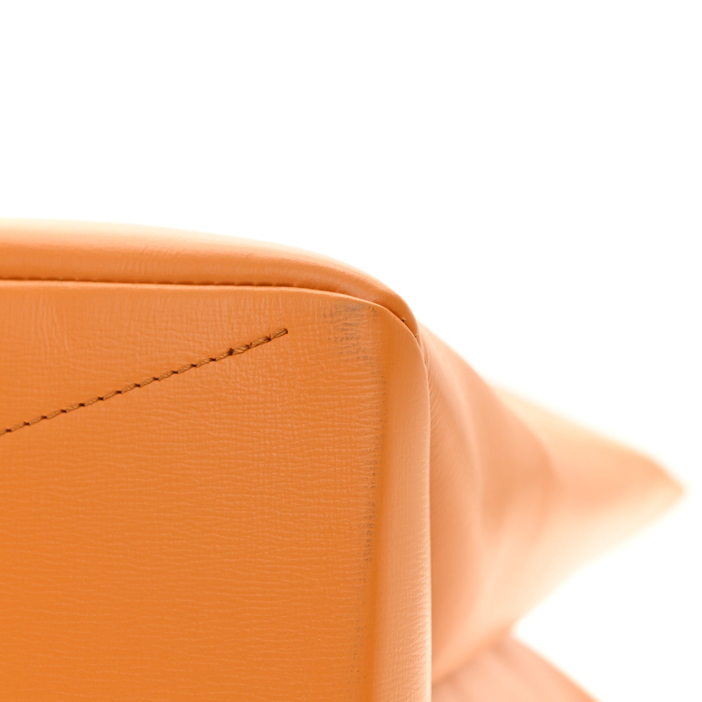 Cowhide Shopper Bag MM Safran