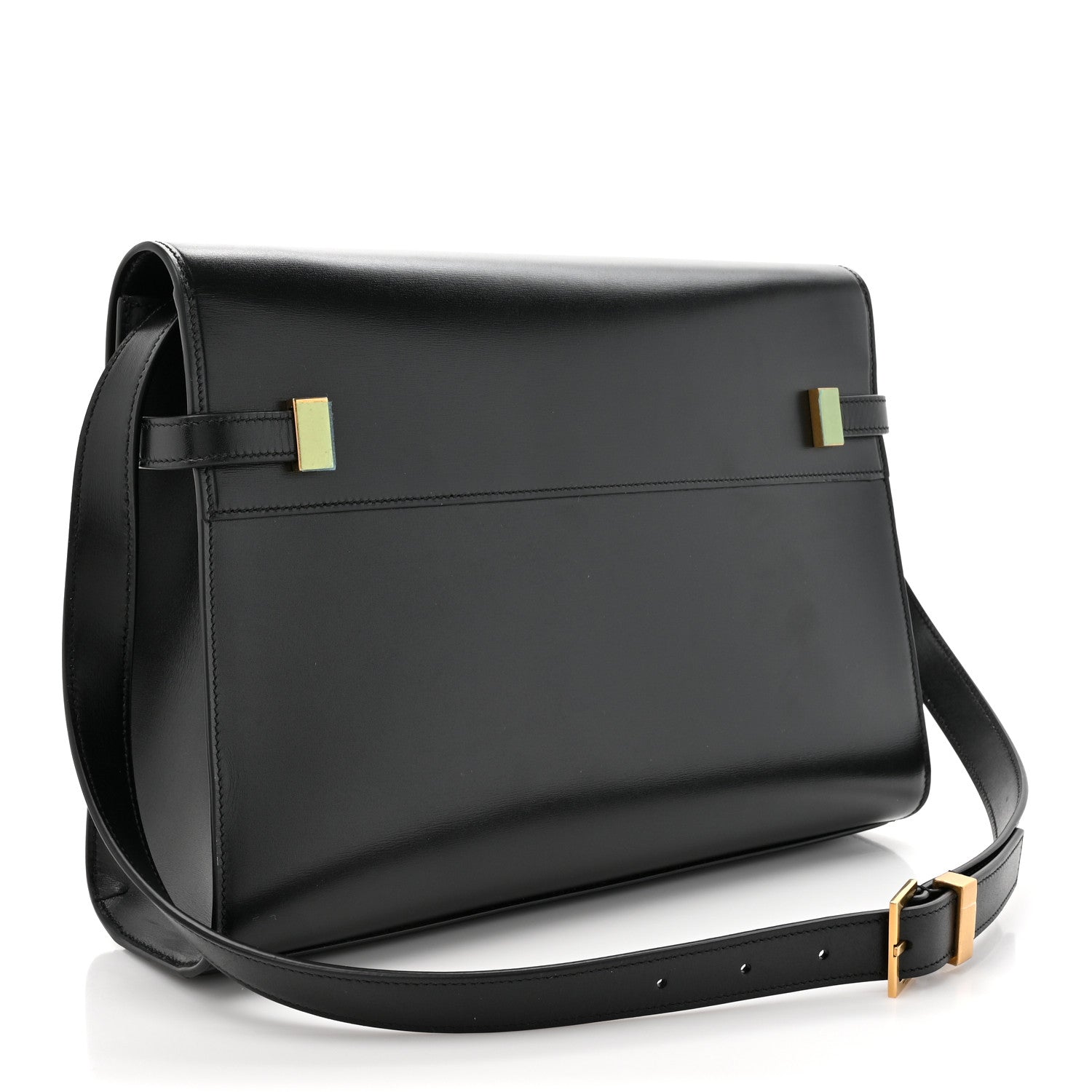 Saint Laurent Smooth Calfskin Manhattan Shoulder Bag Black 3 of 11