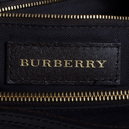 Burberry Haymarket Check Calfskin Medium Golderton Tote Chocolate 6 of 11