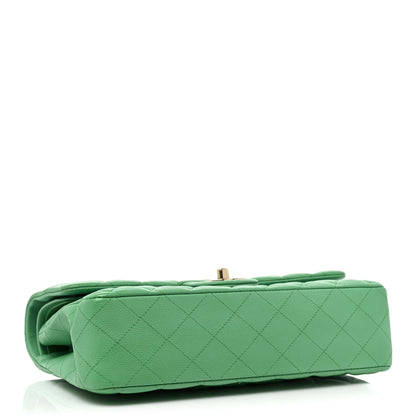 Chanel Caviar Quilted Medium Double Flap Green 3 of 7