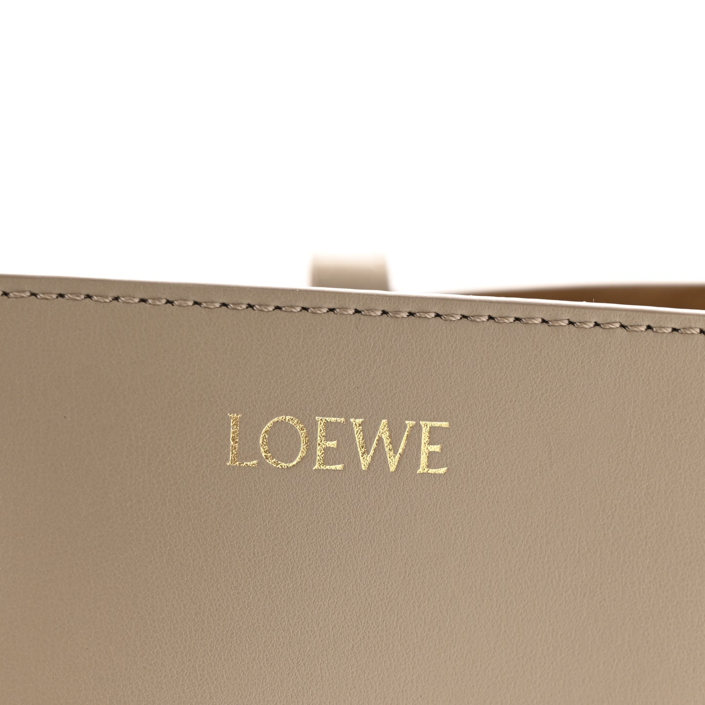 Shiny Calfskin Medium Puzzle Fold Tote Sand