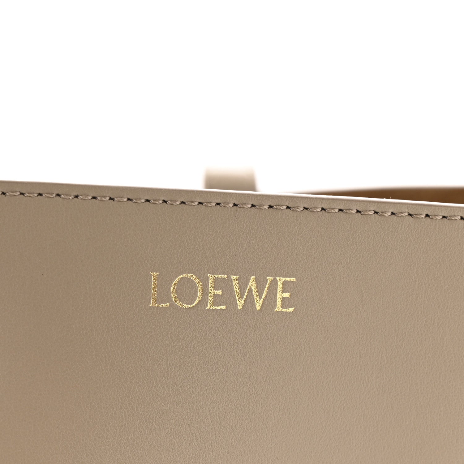 Loewe Shiny Calfskin Medium Puzzle Fold Tote Sand 6 of 11