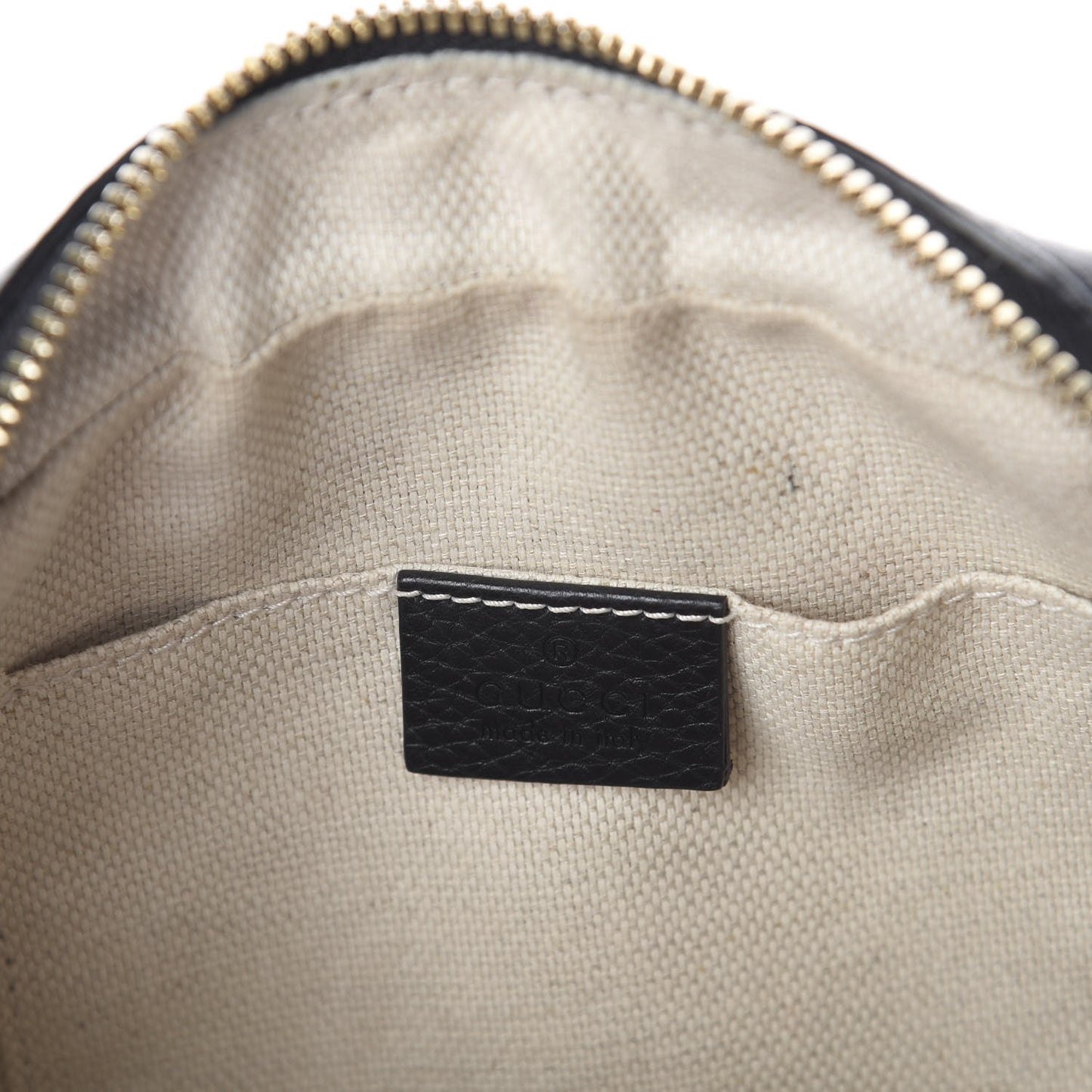 Pebbled Calfskin Small Soho Disco Bag Black