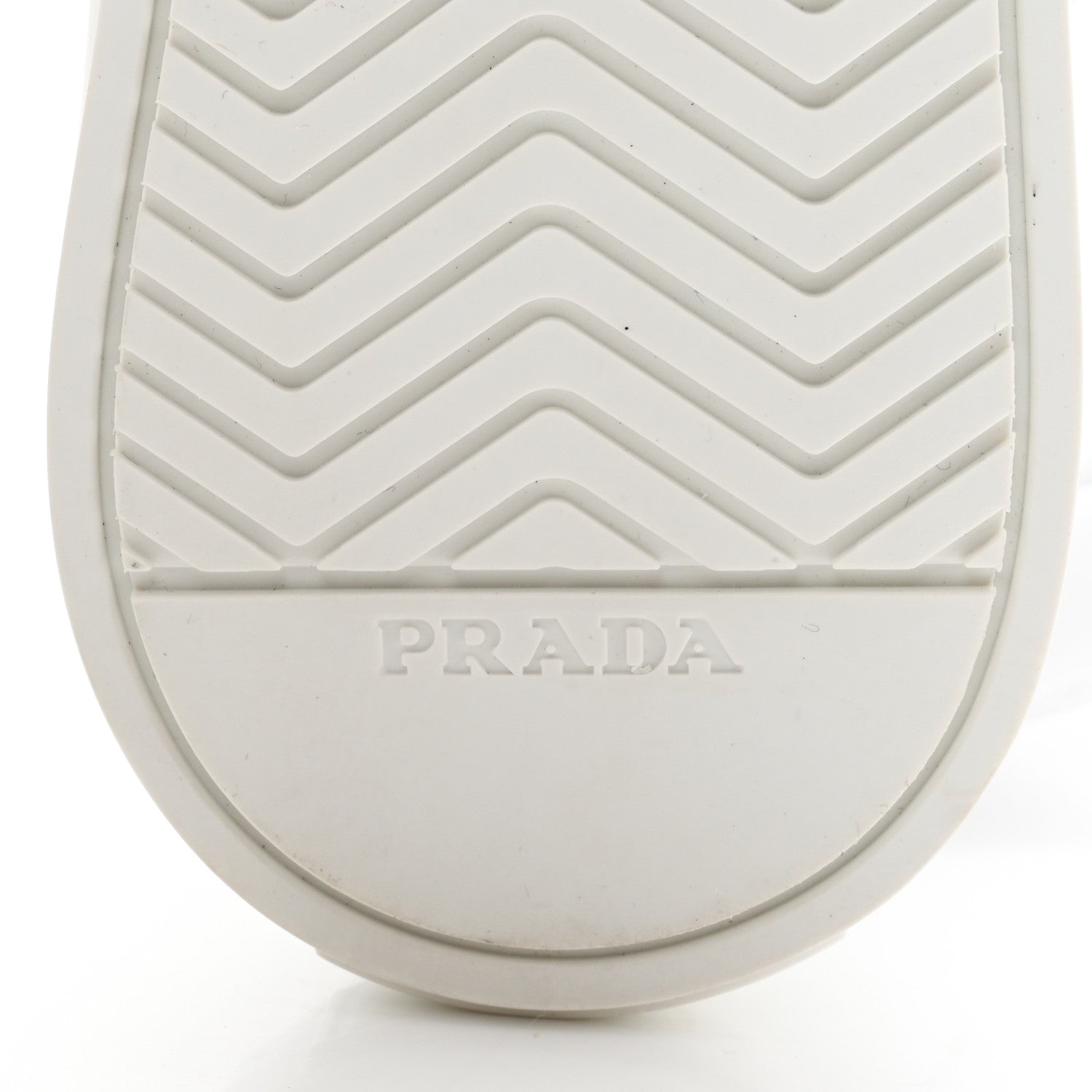Prada Re-Nylon Gabardine Metal Triangle Logo Wheel Pouch Pocket High Top Sneakers 38 White 6 of 10