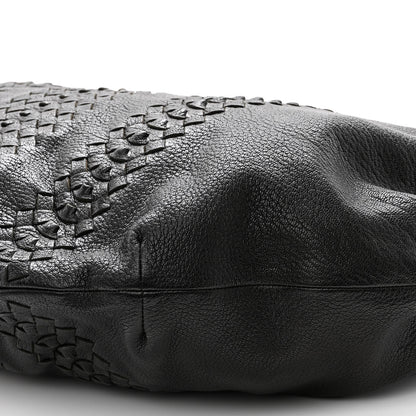 Bottega Veneta Cervo Deerskin Woven Hobo Black 9 of 11