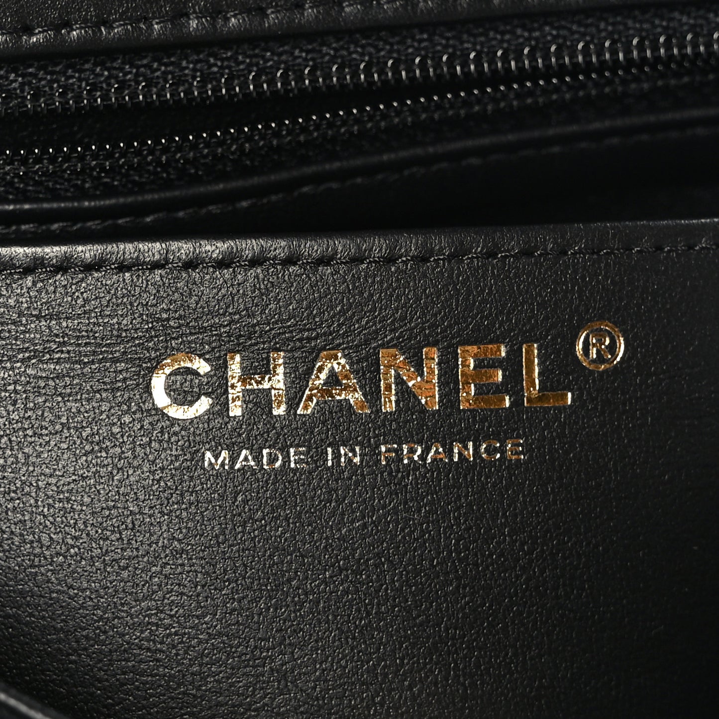 Lambskin Quilted Mini Rectangular Flap Black