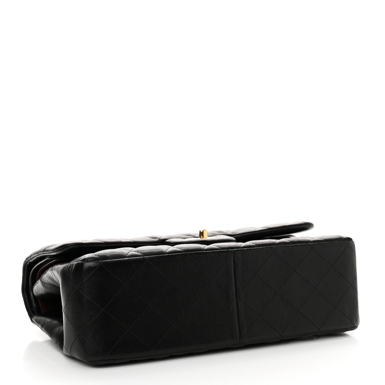 Chanel Lambskin Quilted Jumbo Double Flap Black 4 of 13