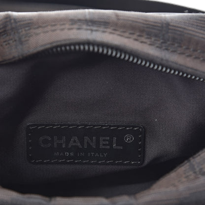 Chanel Nylon Travel Crossbody Bag Brown Black 6 of 10