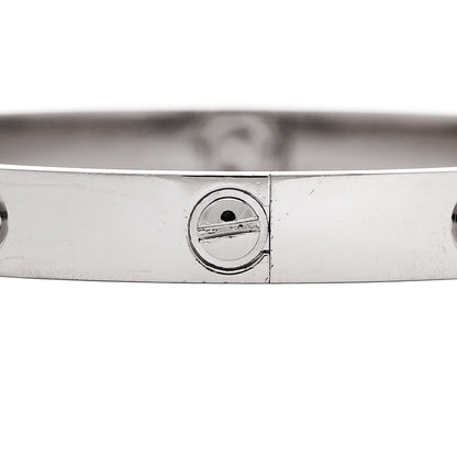 Cartier 18K White Gold LOVE Bracelet 17 5 of 9