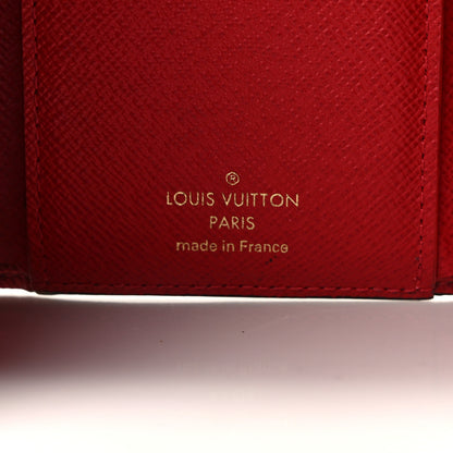 Louis Vuitton Damier Ebene Victorine Wallet Cherry 6 of 10