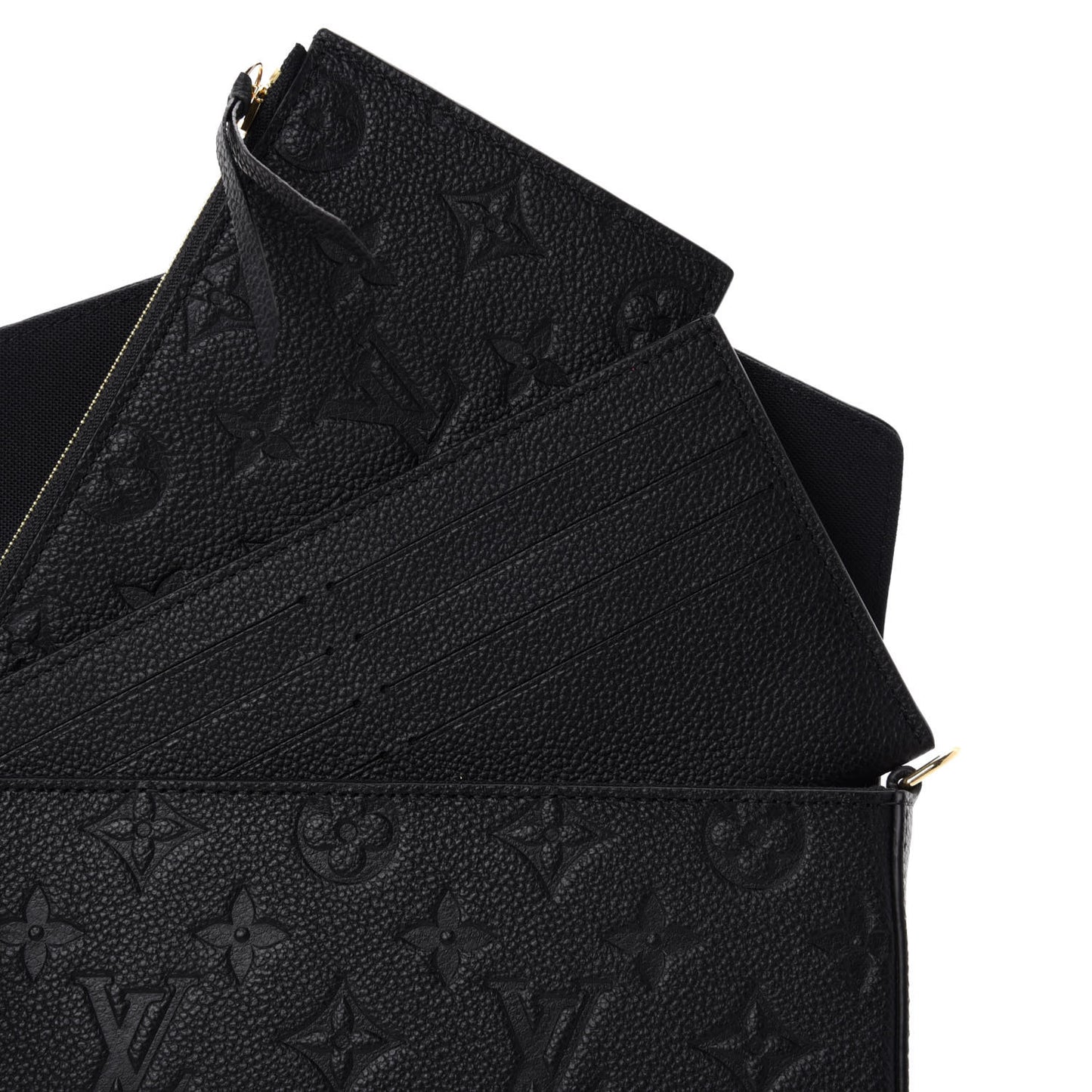 Empreinte Pochette Felicie Chain Wallet Black