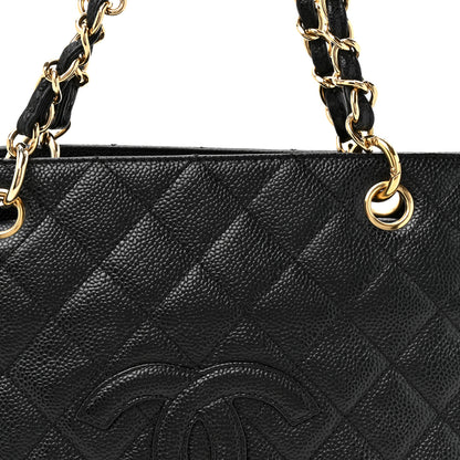 Chanel Caviar Quilted Petit Timeless Tote PTT Black 8 of 10
