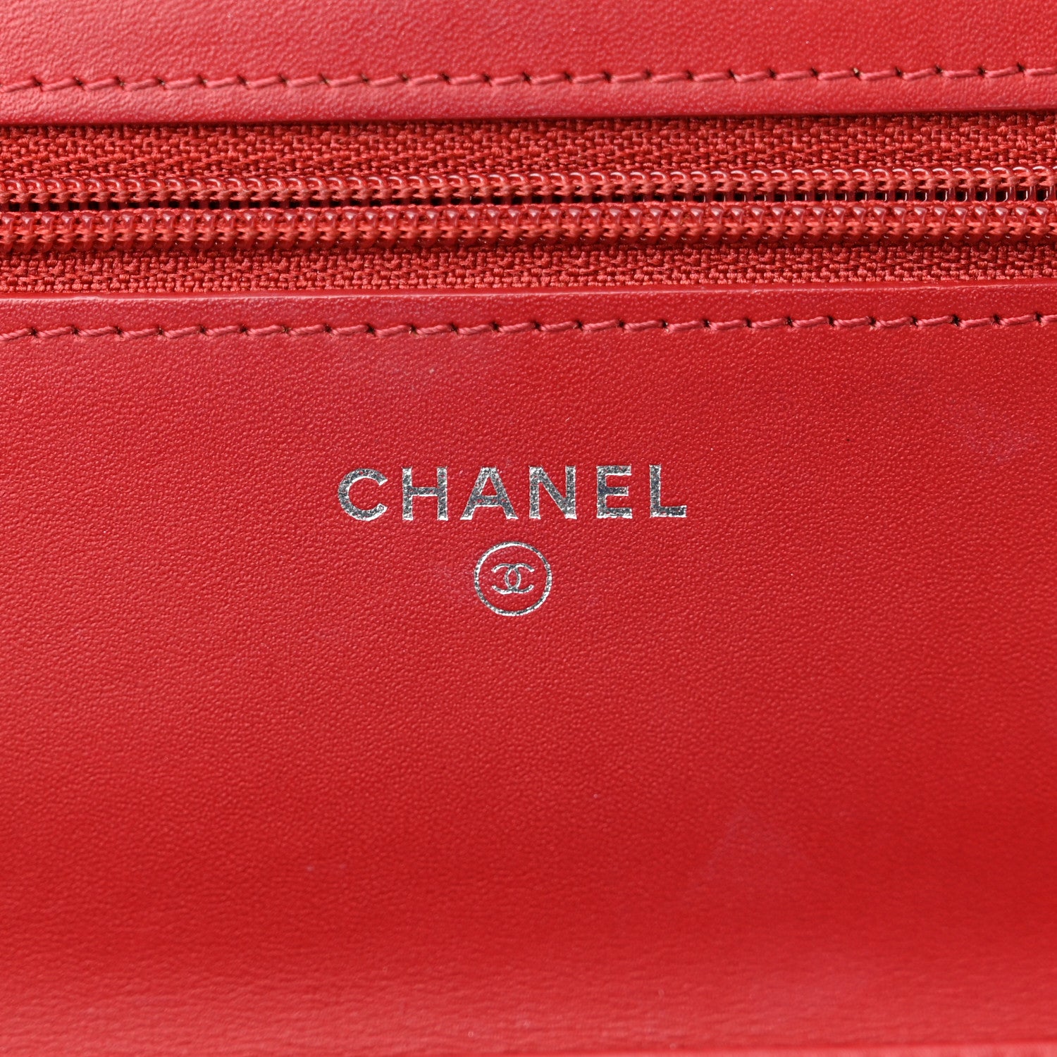 Chanel Caviar Quilted Boy Wallet On Chain WOC Red 6 of 13