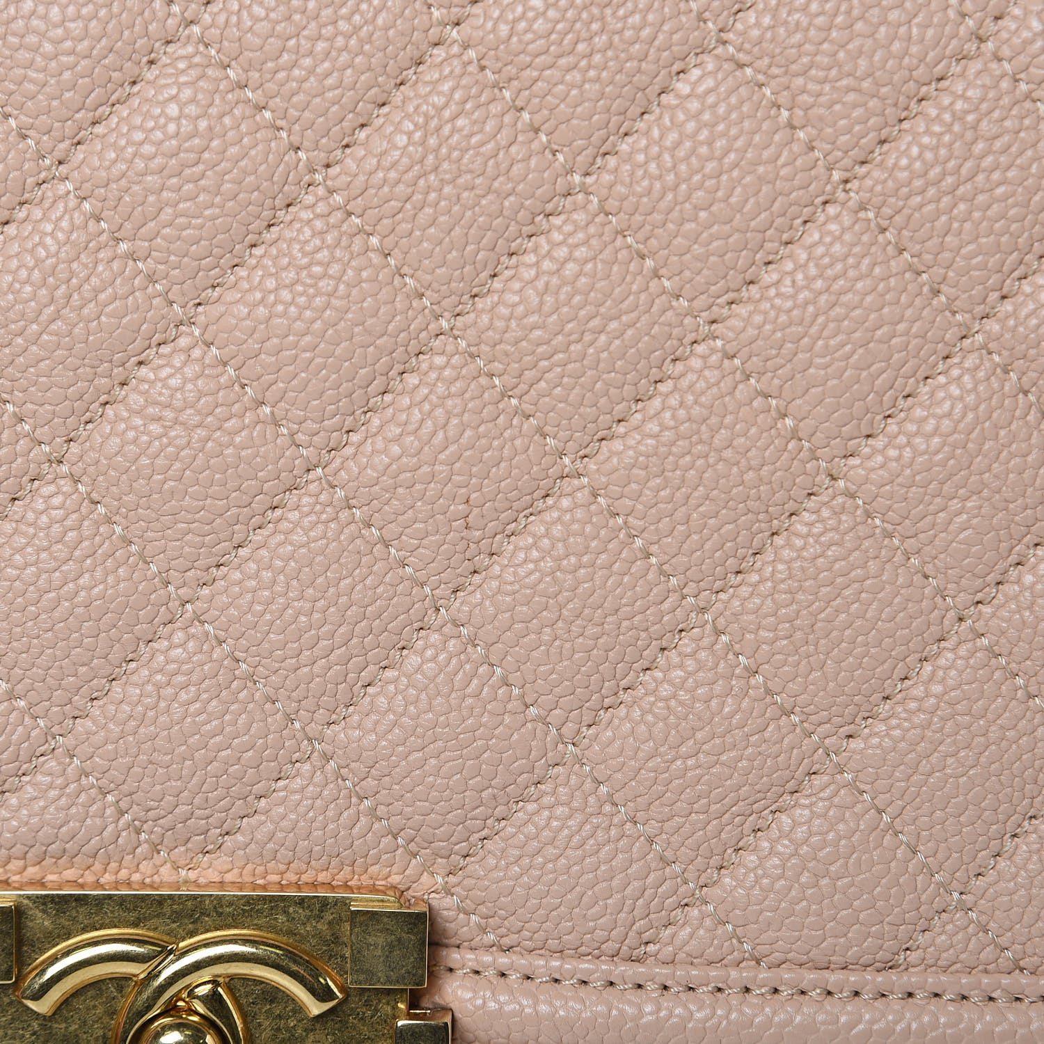 Chanel Caviar Quilted New Medium Boy Flap Light Beige 11 of 14