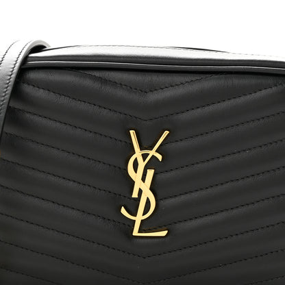 Saint Laurent Calfskin Matelasse Monogram Mini Lou Camera Bag Black 8 of 11