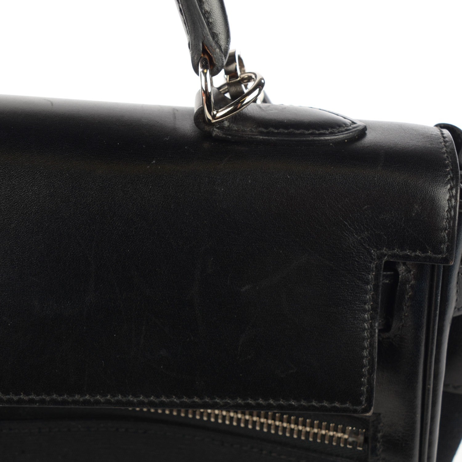 Hermes Box Toile Lakis Kelly 32 Black 16 of 19