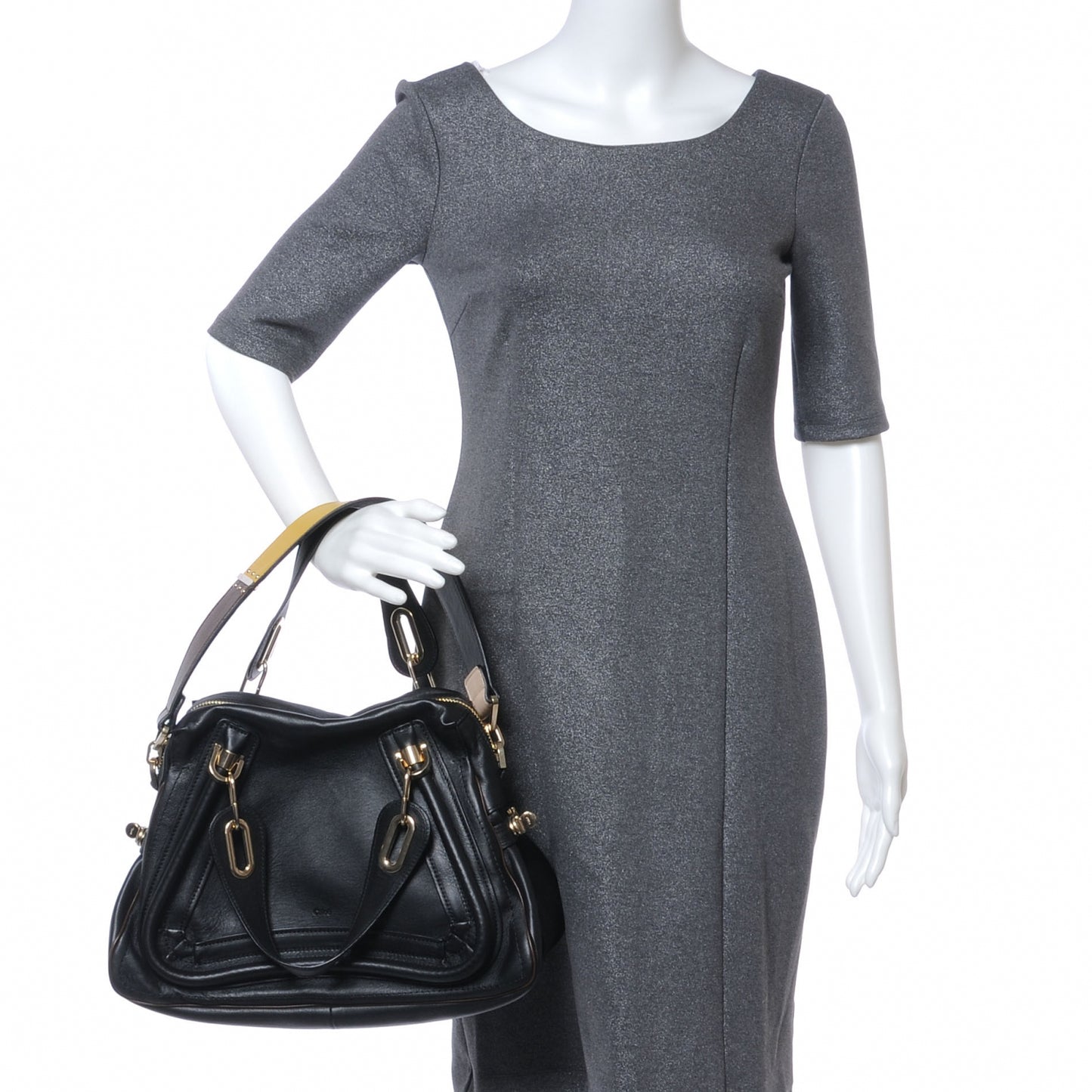 Leather Medium Military Paraty Black