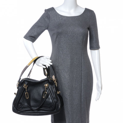 Chloe Leather Medium Military Paraty Black 2 of 7