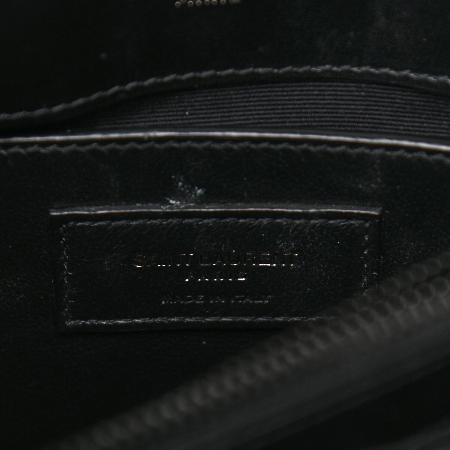 Saint Laurent Calfskin Y Quilted Monogram Small Loulou Chain Satchel Black 6 of 12