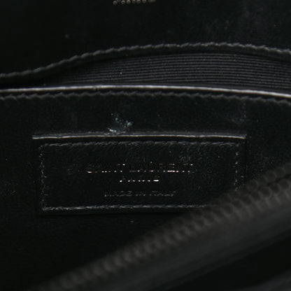 Saint Laurent Calfskin Y Quilted Monogram Small Loulou Chain Satchel Black 6 of 12