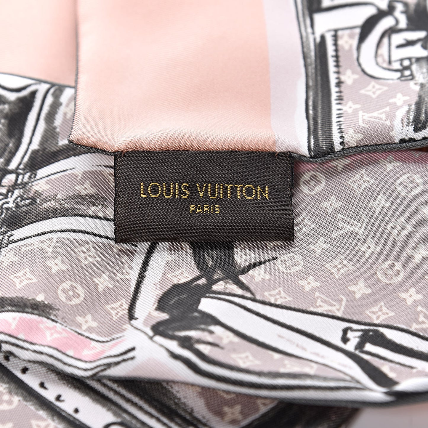 Silk Monogram Trunks Bandeau Rose Poudre