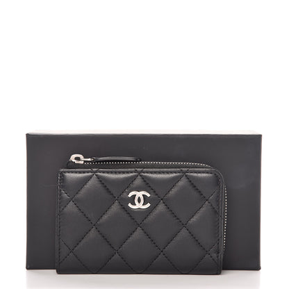 Chanel Lambskin Quilted Key Holder Case Black 8 of 8