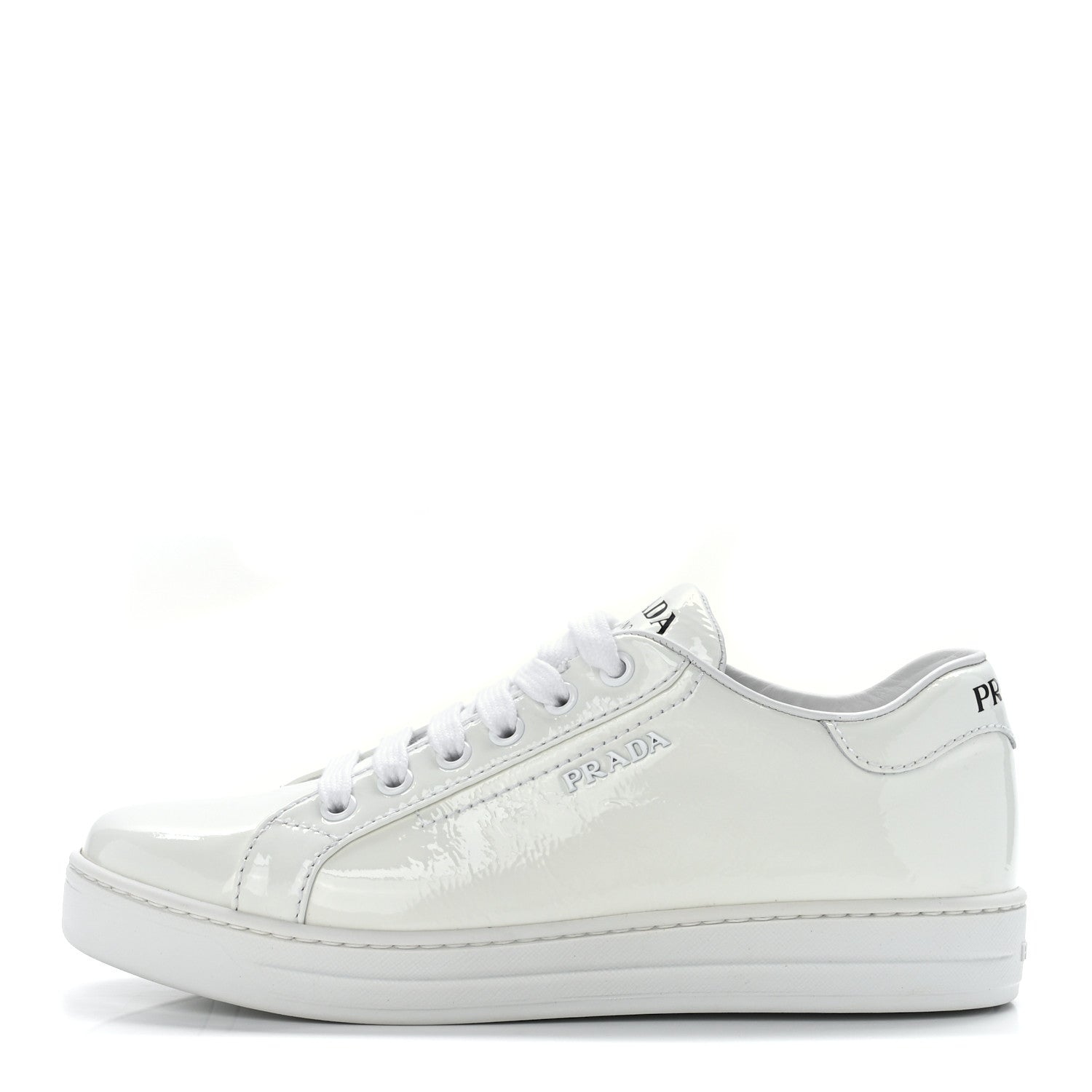Prada Calfskin Logo Sneakers 36 White 1 of 9
