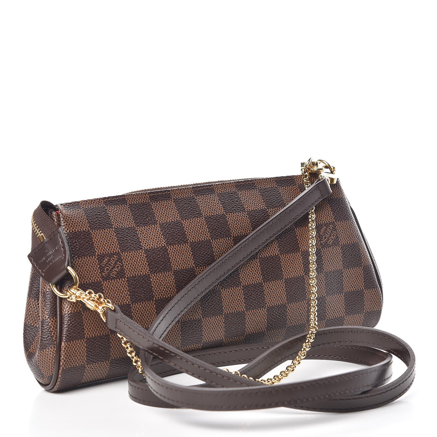 Louis Vuitton Damier Ebene Eva Clutch 3 of 9