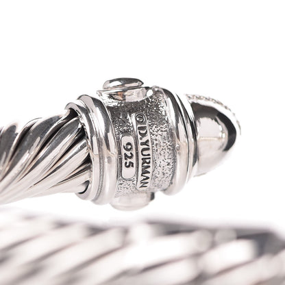 David Yurman Sterling Silver Diamond 10mm Renaissance Bracelet 4 of 5