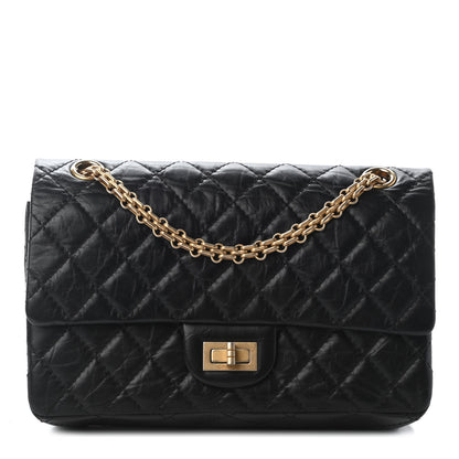 Chanel Aged Calfskin Quilted 2.55 Reissue 225 Flap Black 1 of 9
