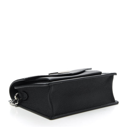 Louis Vuitton Soft Calfskin Mini My Lockme Chain Pochette Black 4 of 10