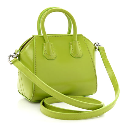 Givenchy Shiny Lord Calfskin Micro Antigona Citrus Green 3 of 13