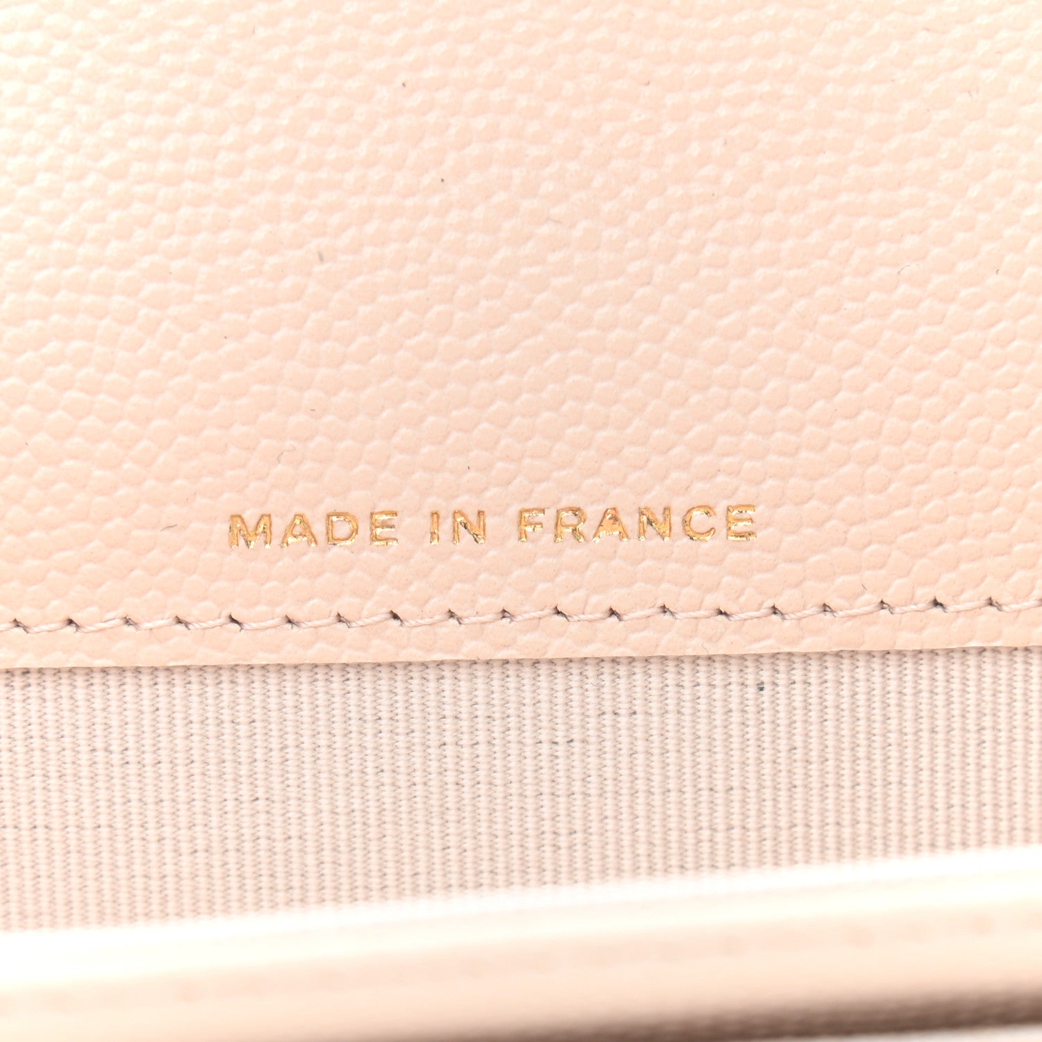 Chanel Caviar Quilted Flap Card Holder Wallet Beige 7 of 8