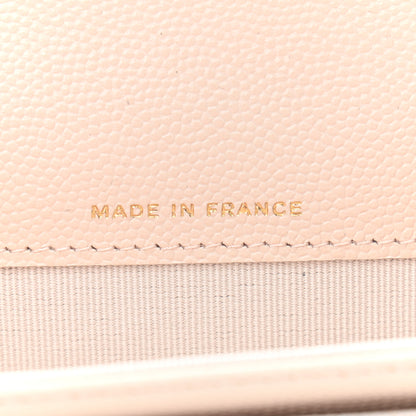 Chanel Caviar Quilted Flap Card Holder Wallet Beige 7 of 8