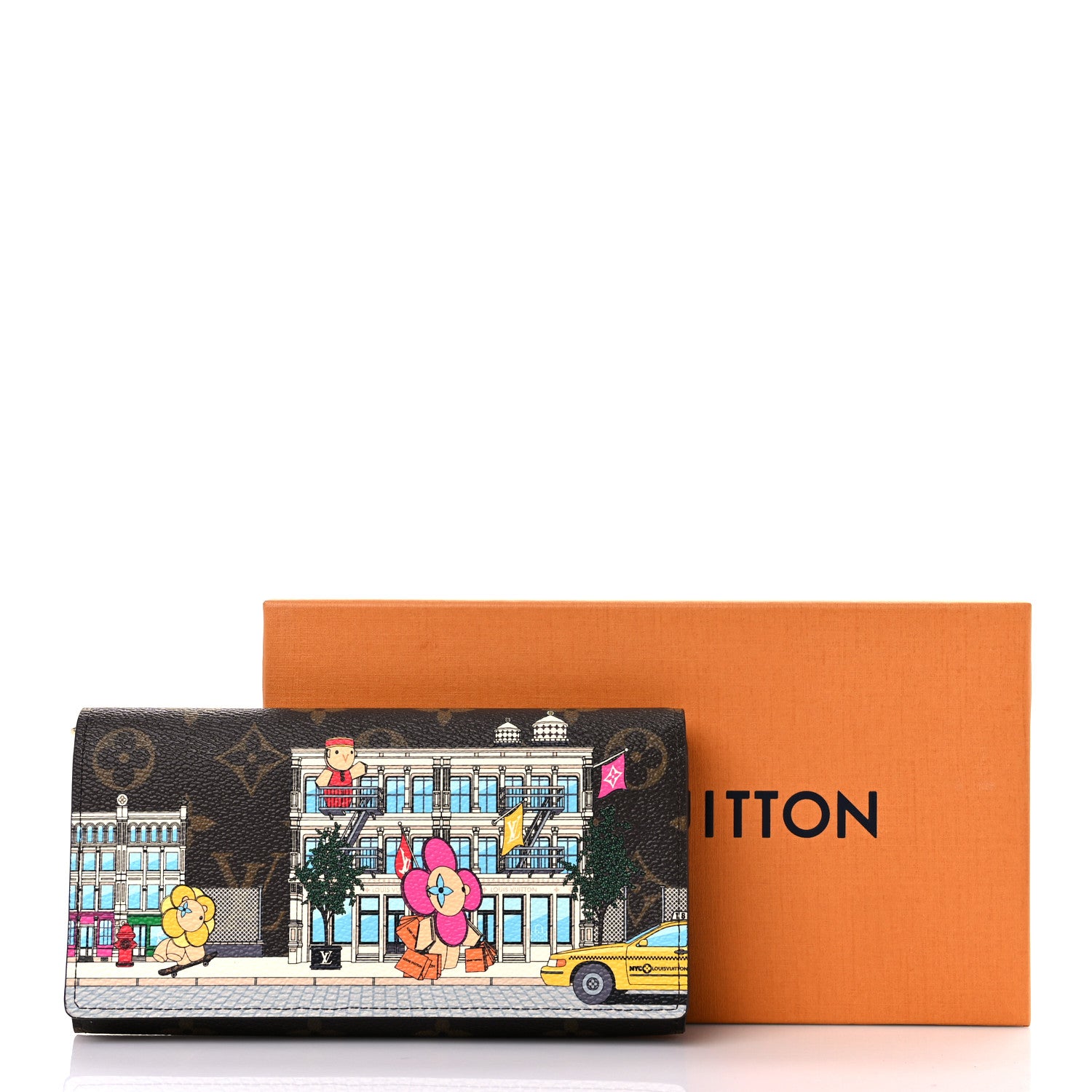 Louis Vuitton Monogram 2022 Christmas Animation Sarah Wallet Yellow 8 of 8