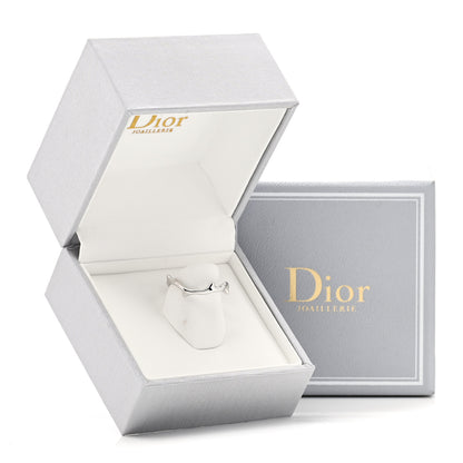 Christian Dior 18K White Gold Bois de Rose Ring 53 6.5 4 of 4