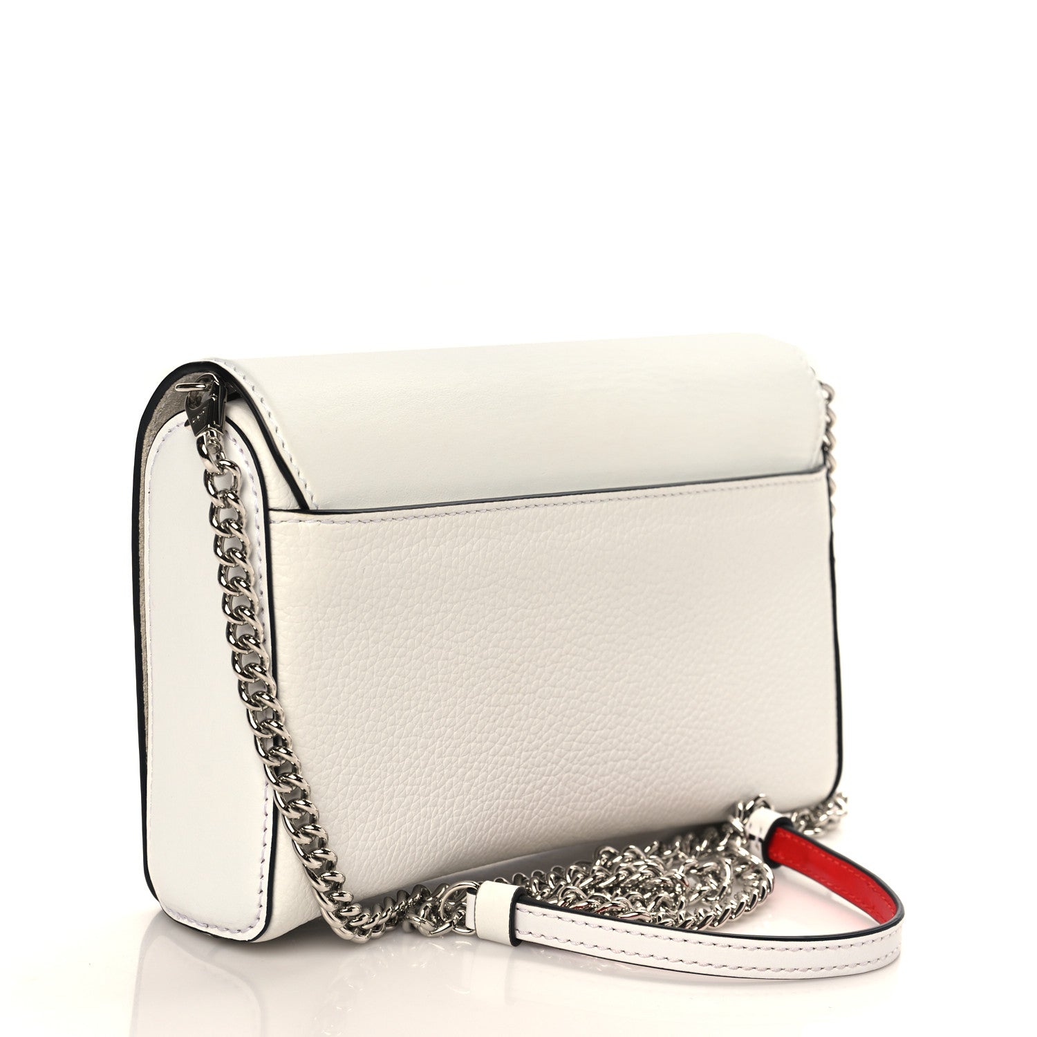 Christian Louboutin Calfskin Love RubyLou Clutch White 2 of 8