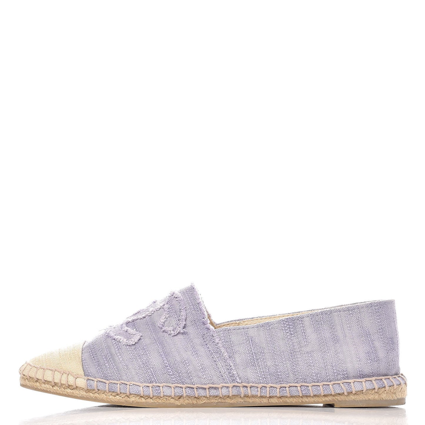 Toile CC Cap Toe Espadrilles 42 Ecru Purple