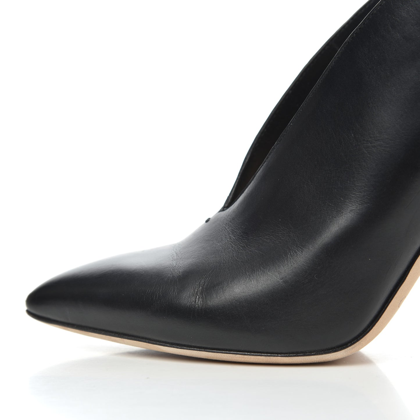 Calfskin Lark 65 Ankle Strap Pumps 37.5 Black