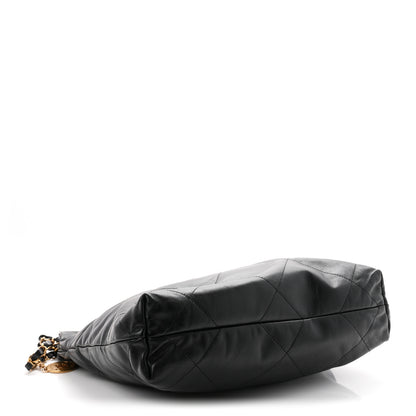 Chanel Shiny Calfskin Quilted Small Chanel 22 Black 5 of 11