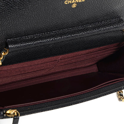 Chanel Caviar Quilted Wallet On Chain WOC Black 5 of 9