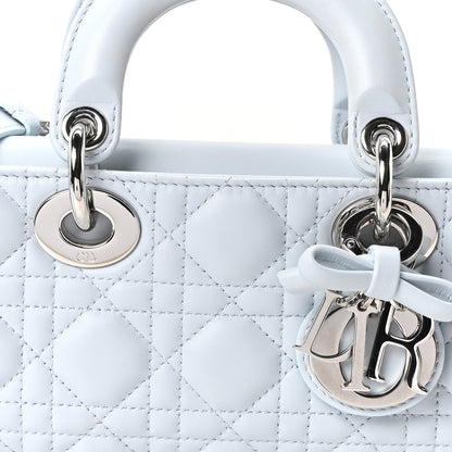 Christian Dior Lambskin Cannage Small Lady D-Joy Light Blue 7 of 9