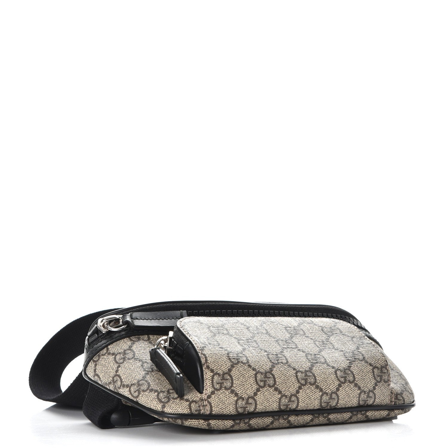 Gucci GG Supreme Monogram Belt Bag Black 4 of 15