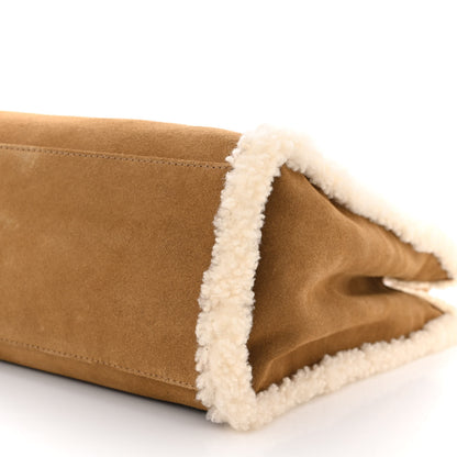 Telfar X UGG Suede Shearling Medium Shopping Bag Chestnut 9 of 9