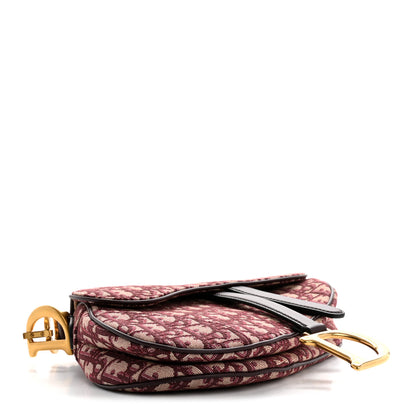 Christian Dior Oblique Saddle Bag Burgundy 4 of 10