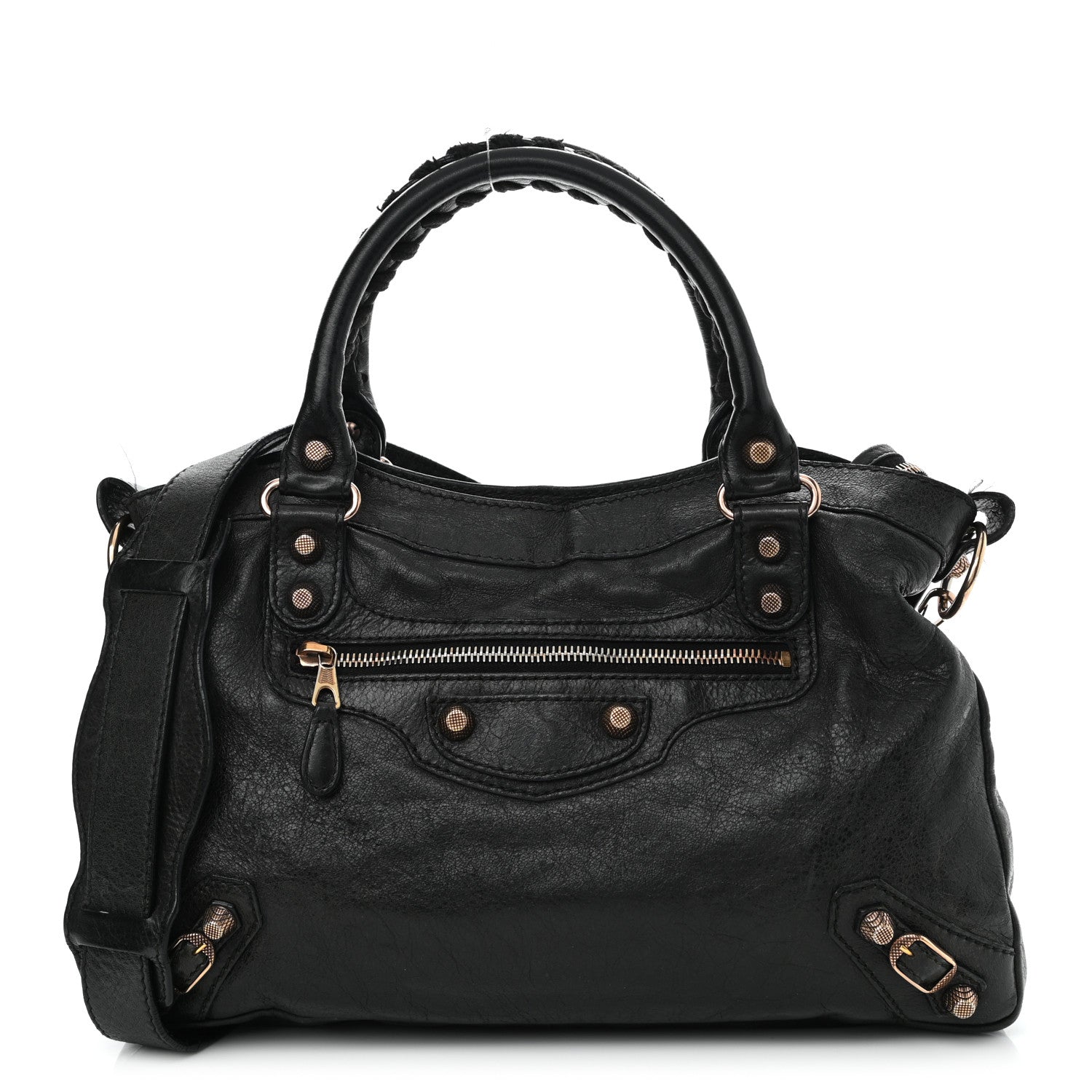 Balenciaga Agneau Giant 12 Rose Gold Hardware Town Black 1 of 15