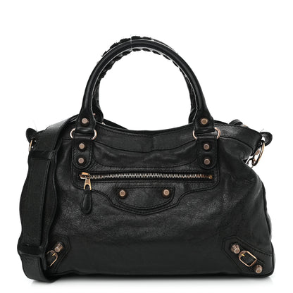 Balenciaga Agneau Giant 12 Rose Gold Hardware Town Black 1 of 15