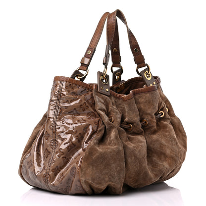 Louis Vuitton Suede Patent Monogram Irene Brown 3 of 17
