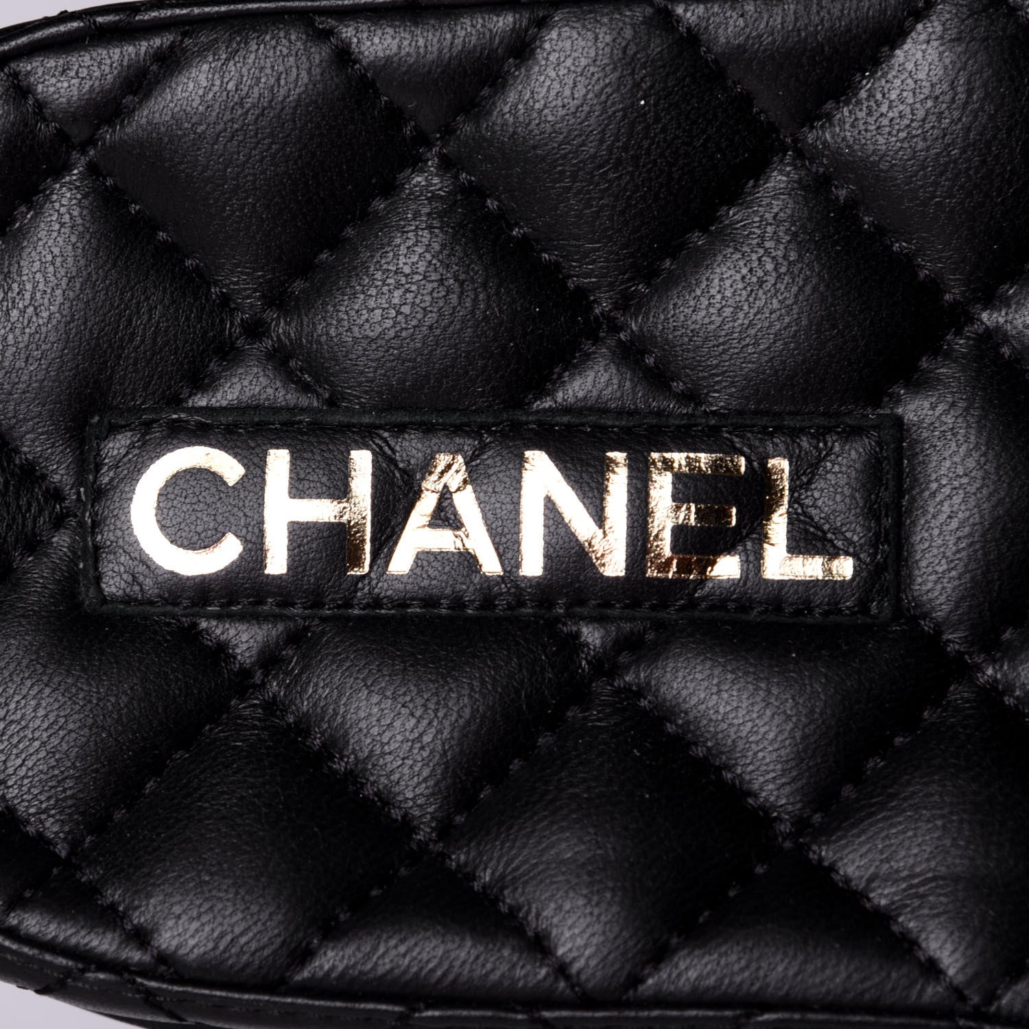 Chanel Lambskin Quilted CC Mules Sandals 38 Black 10 of 11